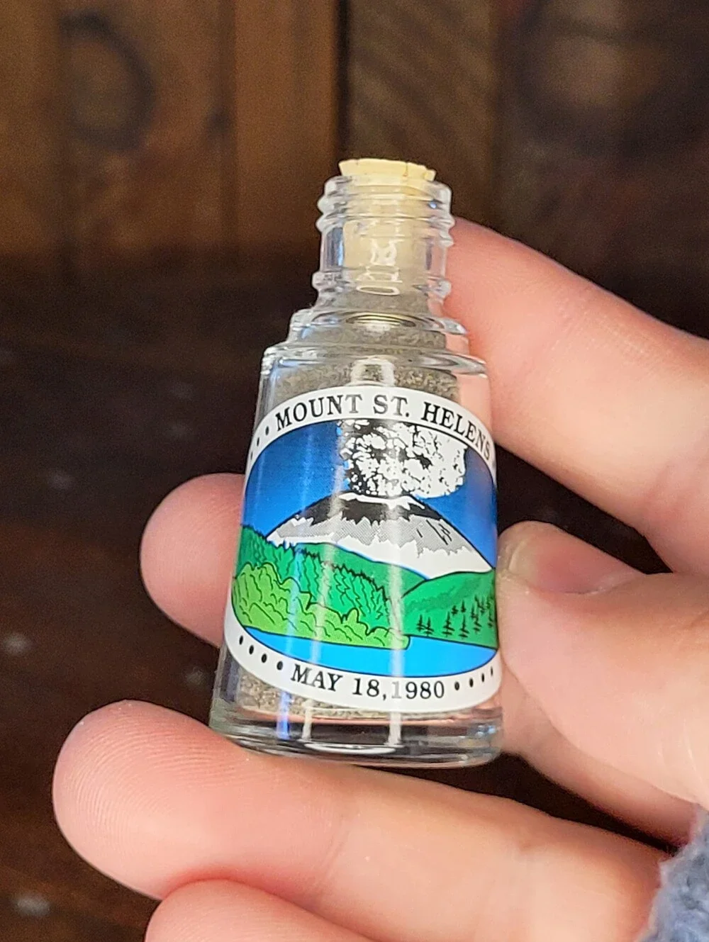 Mount St. Helens Souvenir Mini Bottle